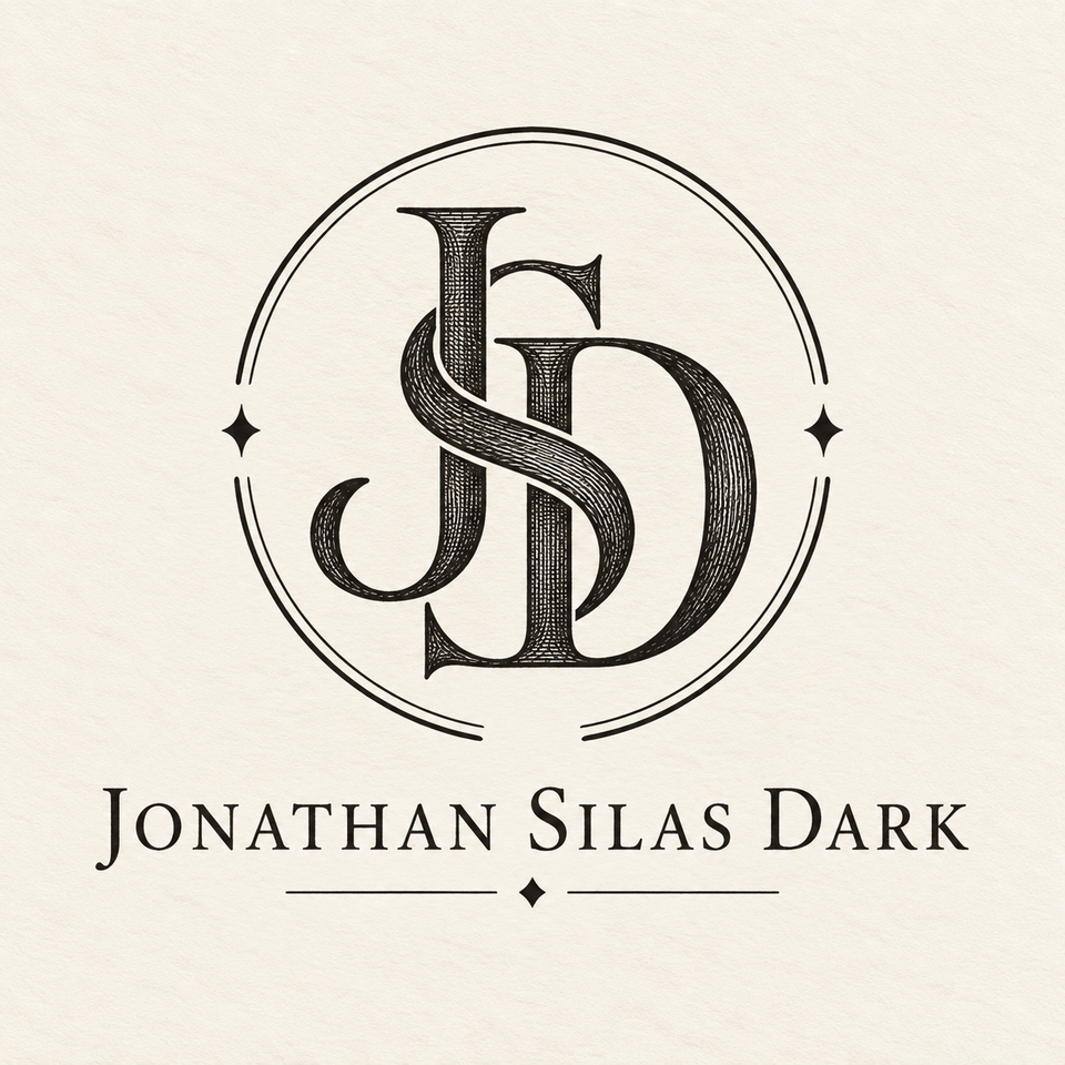 Jonathan Silas Dark monogram bookplate